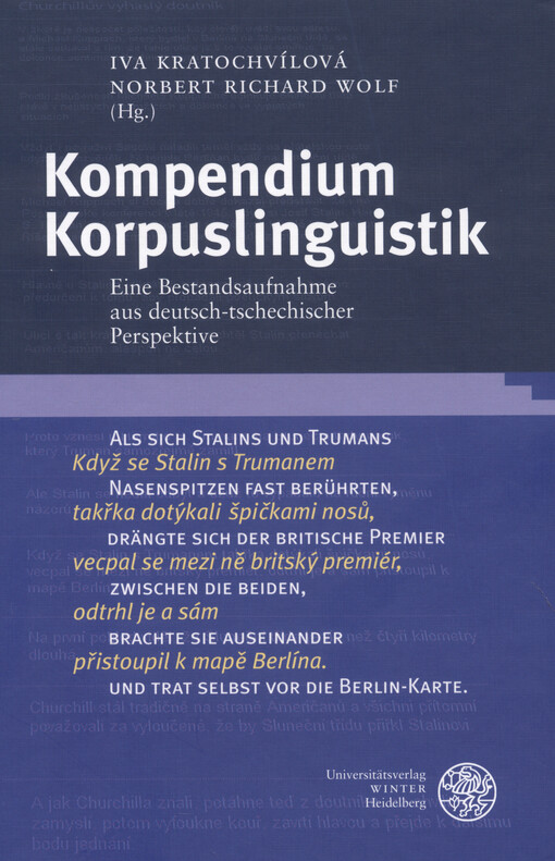 Kompendium Korpuslinguistik :eine Bestandsaufnahme aus deutsch-tschechischer Perspektive