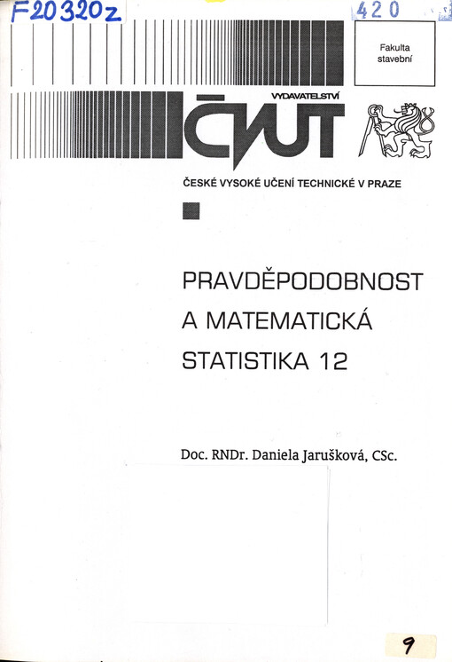 
  Pravděpodobnost a matematická statistika 12
  