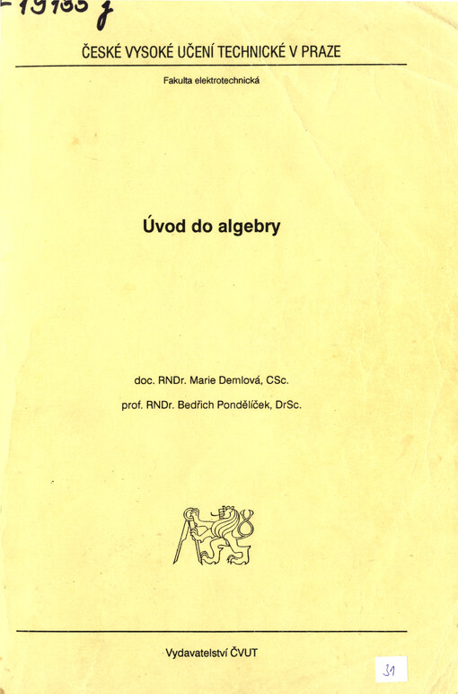 Úvod do algebry
