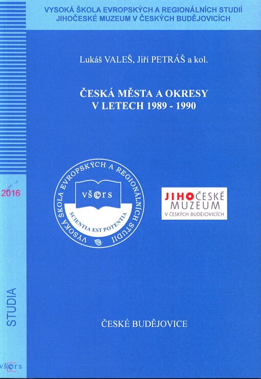 Česká města a okresy v letech 1989 - 1990