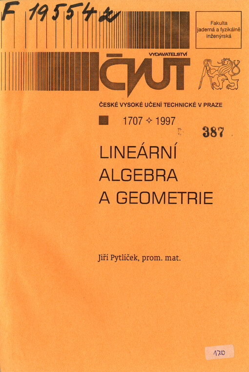 Lineární algebra a geometrie
