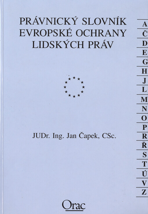 Právnický slovník Evropské ochrany lidských práv