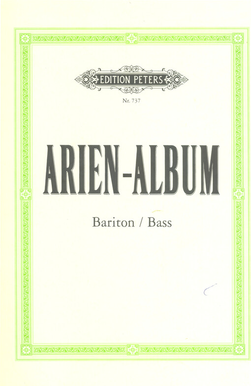 Arien=Album : berümte Arien für Bariton und Bass