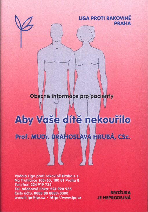 Aby vaše dítě nekouřilo : obecné informace pro pacienty