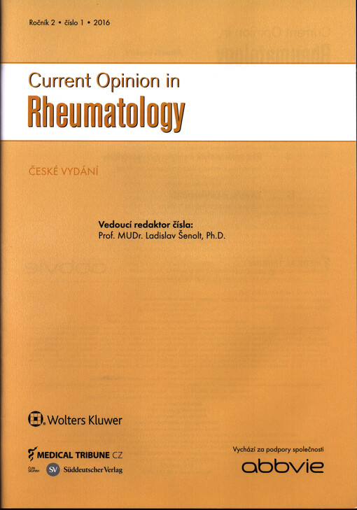 Current opinion in rheumatology : české vydání