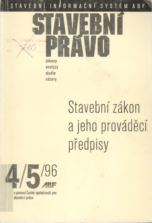 Stavební zákon a jeho prováděcí předpisy