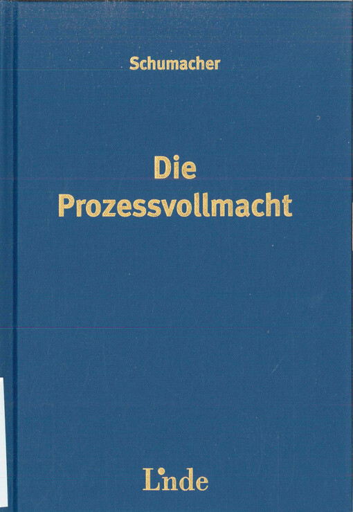 Die Prozessvollmacht