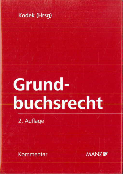 Kommentar zum Grundbuchsrecht