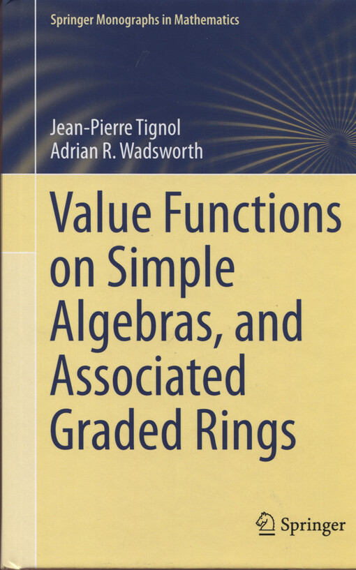 Value functions on simple algebras, and associated graded rings