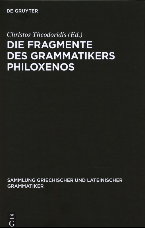 Die Fragmente des Grammatikers Philoxenos