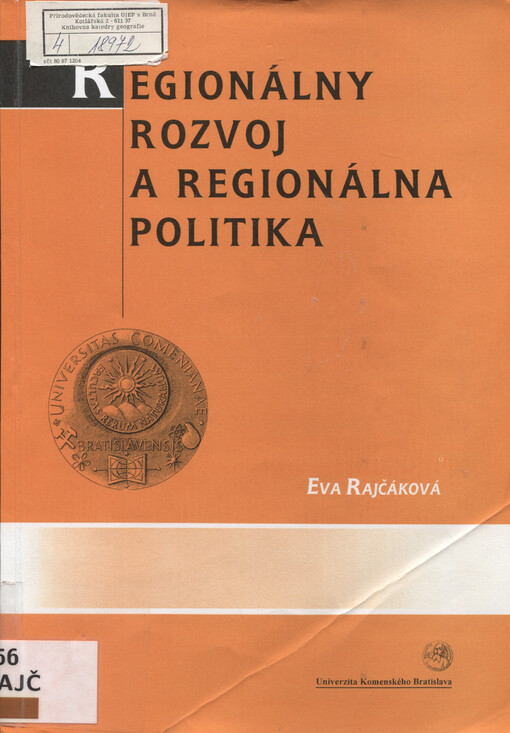 Regionálny rozvoj a regionálna politika