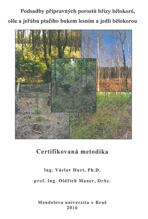 Podsadby přípravných porostů břízy bělokoré, olše a jeřábu ptačího bukem lesním a jedlí bělokorou