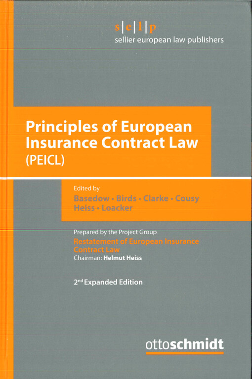 Principles of European insurance contract law (PEICL)