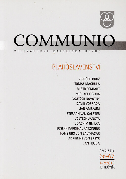 Mezinárodní katolická revue Communio