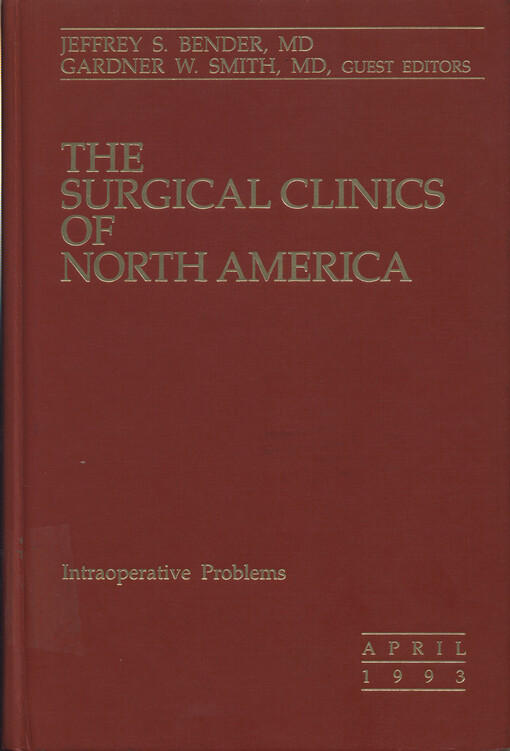 The surgical clinics of North America