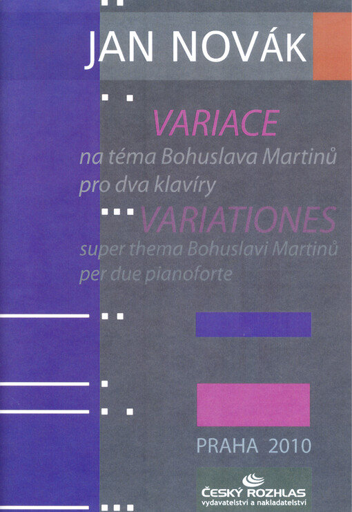 Variace na téma Bohuslava Martinůpro dva klavíry