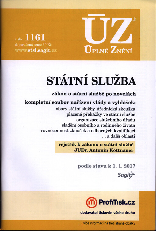Státní služba - ÚZ č. 1161