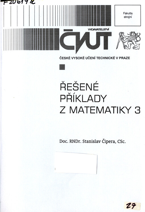 Řešené příklady z matematiky 3