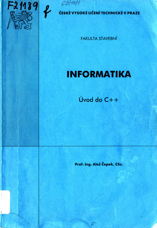 Informatika: úvod do C++