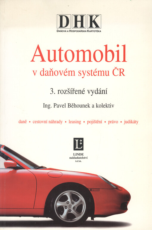 Automobil v daňovém systému ČR