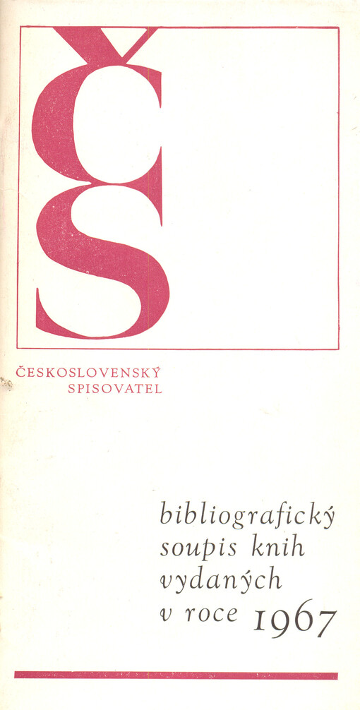 Bibliografický soupis knih vydaných v roce ...