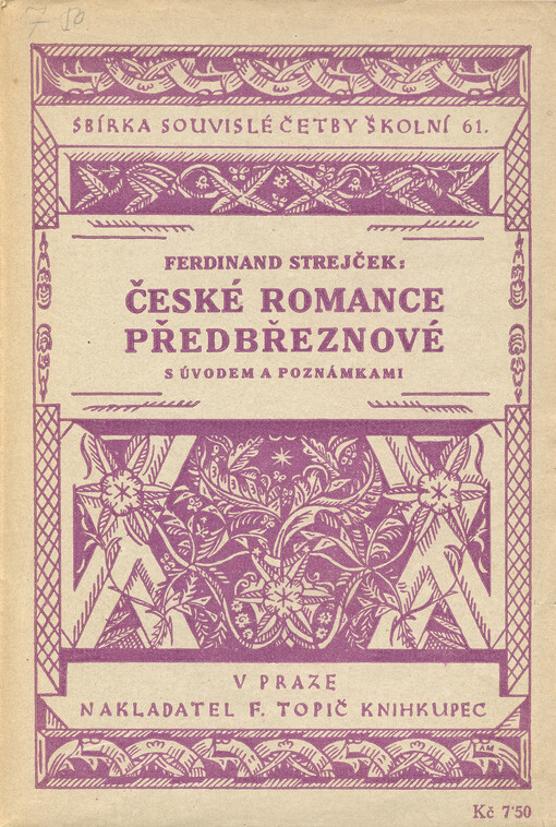 České romance předbřeznové