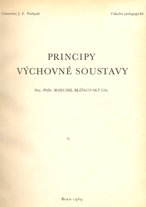 Principy výchovné soustavy