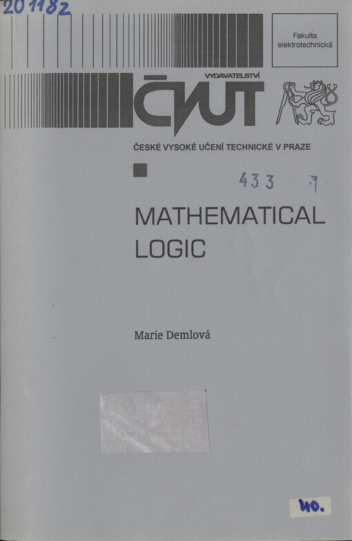 
  Mathematical logic
  