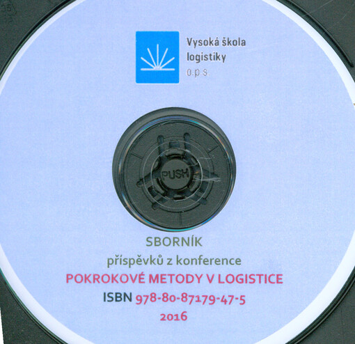 Pokrokové metody v logistice: sborník příspěvků z konference