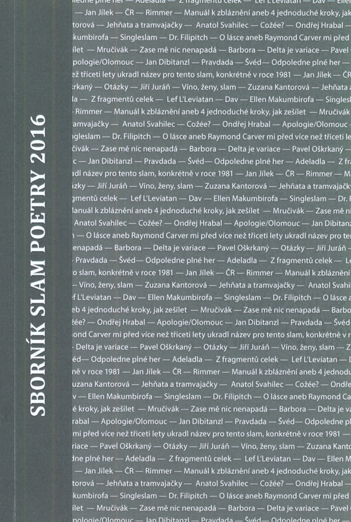 Sborník slam poetry 2016