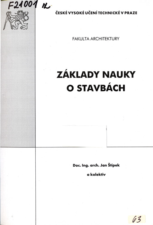 Základy nauky o stavbách