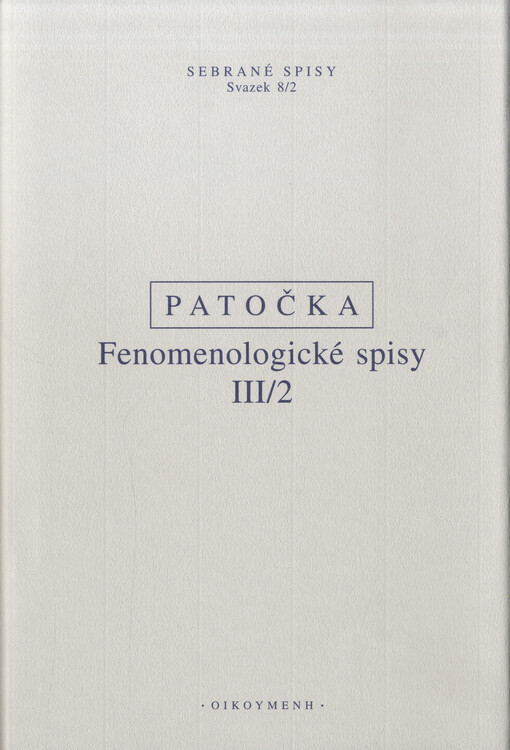 Fenomenologické spisy III/2