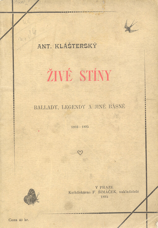 Živé stíny :balady, legendy a jiné básně 1893-1895