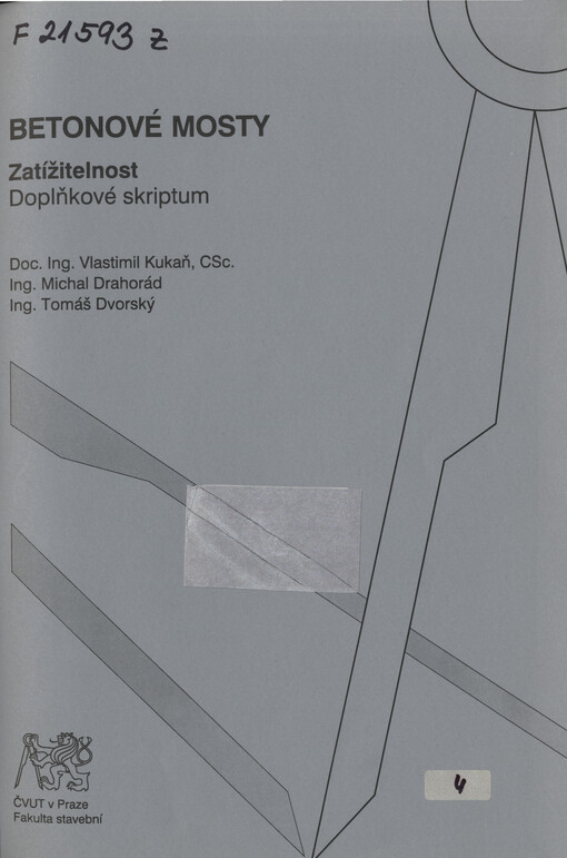 Betonové mosty : zatížitelnost : doplňkové skriptum