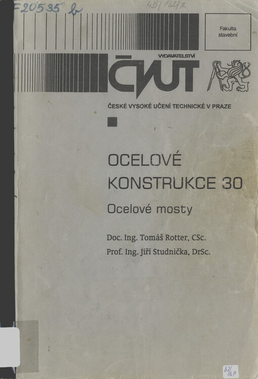 
 Ocelové konstrukce 30 : ocelové mosty
  : ocelové mosty