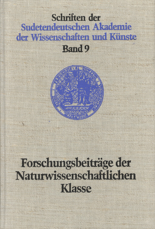 Forschungsbeiträge der naturwissenschaftlichen Klasse