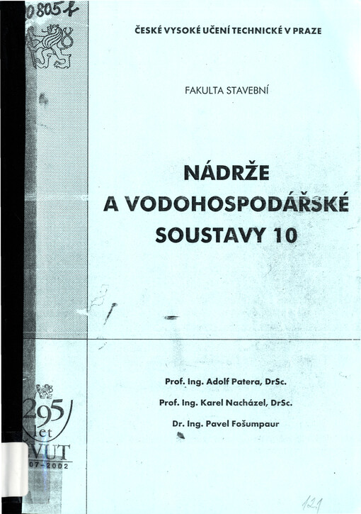 Nádrže a vodohospodářské soustavy 10