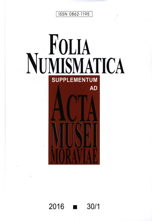 Folia numismatica : supplementum ad Acta Musei Moraviae