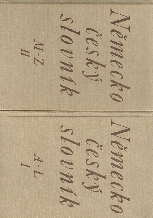Německo-český slovník =: Deutsch-tschechisches Wörterbuch