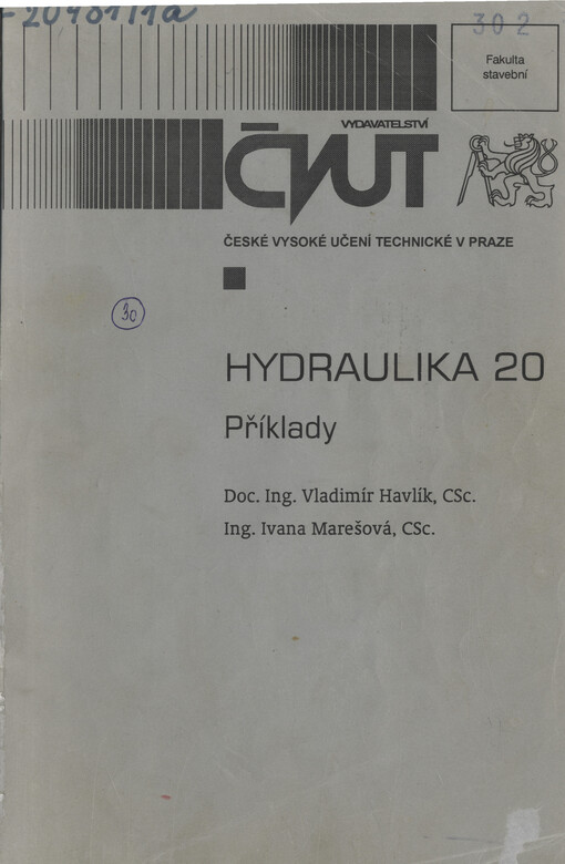 Hydraulika 20 : příklady