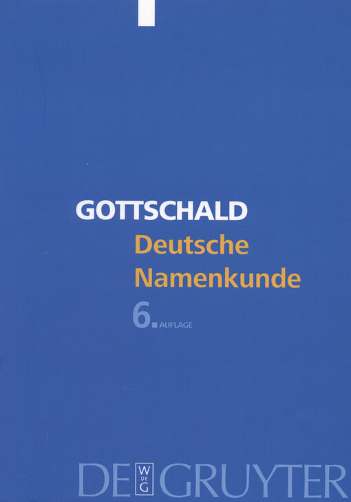 Deutsche Namenkunde