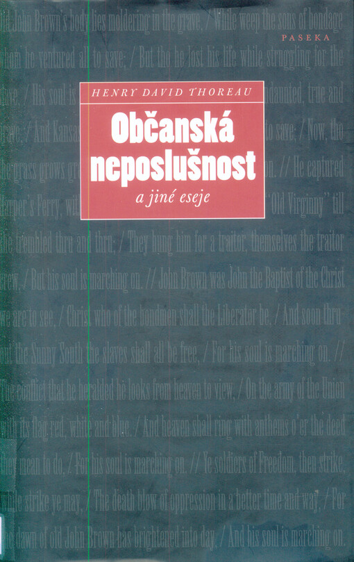 Občanská neposlušnost a jiné eseje