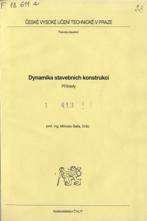 
  Dynamika stavebních konstrukcí
  : Příklady