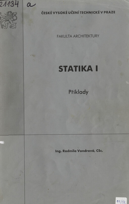 Statika I : příklady : příklady