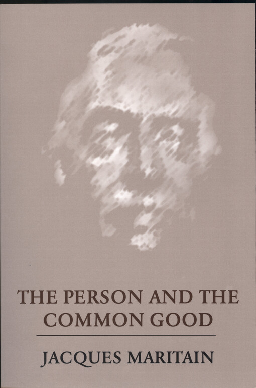 The person and the common good
