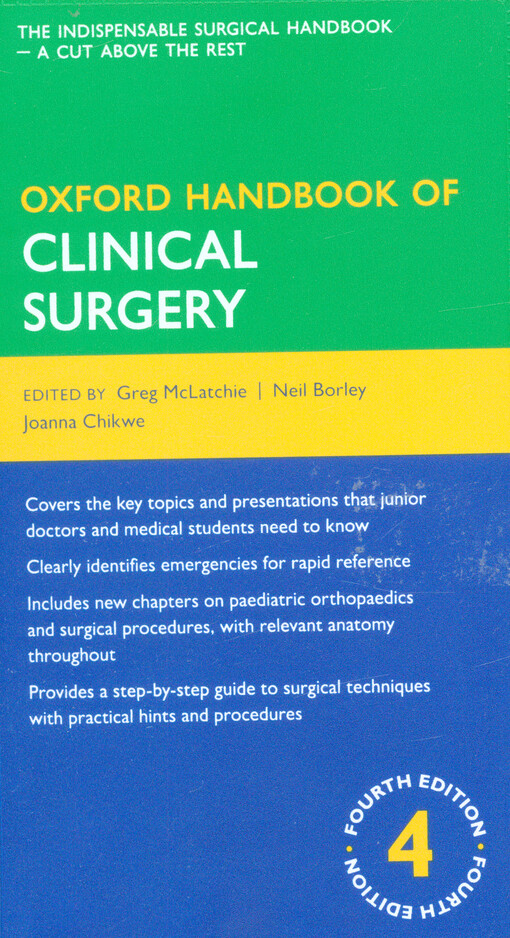 Oxford handbook of clinical surgery