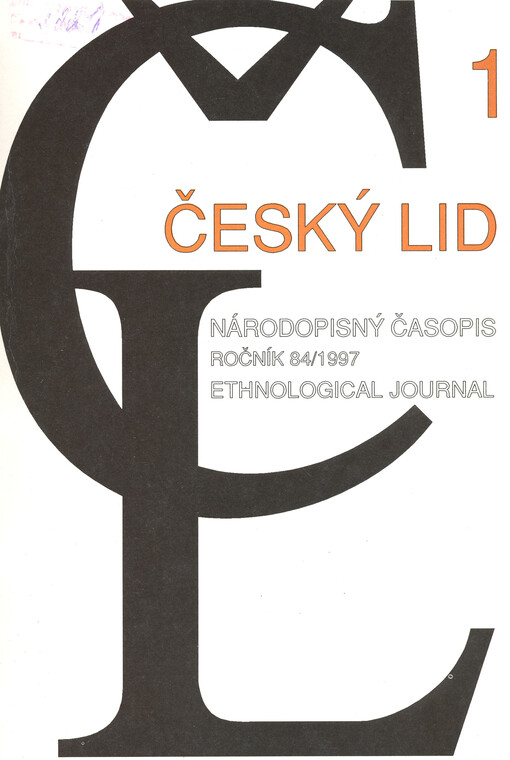 Český lid : sborník věnovaný studiu lidu českého v Čechách, na Moravě, ve Slezsku a na Slovensku