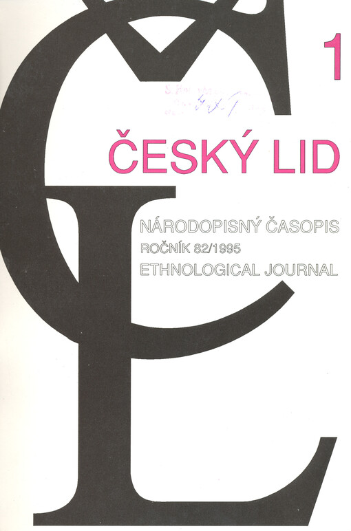 Český lid : sborník věnovaný studiu lidu českého v Čechách, na Moravě, ve Slezsku a na Slovensku