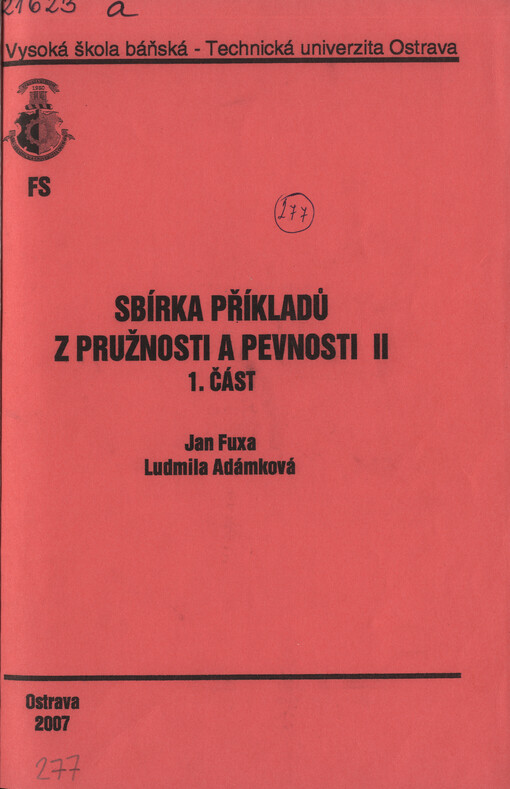Sbírka příkladů z pružnosti a pevnosti II, 2. část