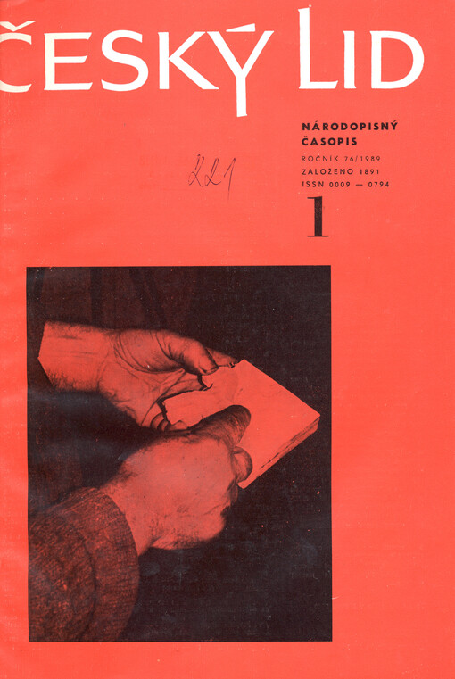 Český lid : sborník věnovaný studiu lidu českého v Čechách, na Moravě, ve Slezsku a na Slovensku